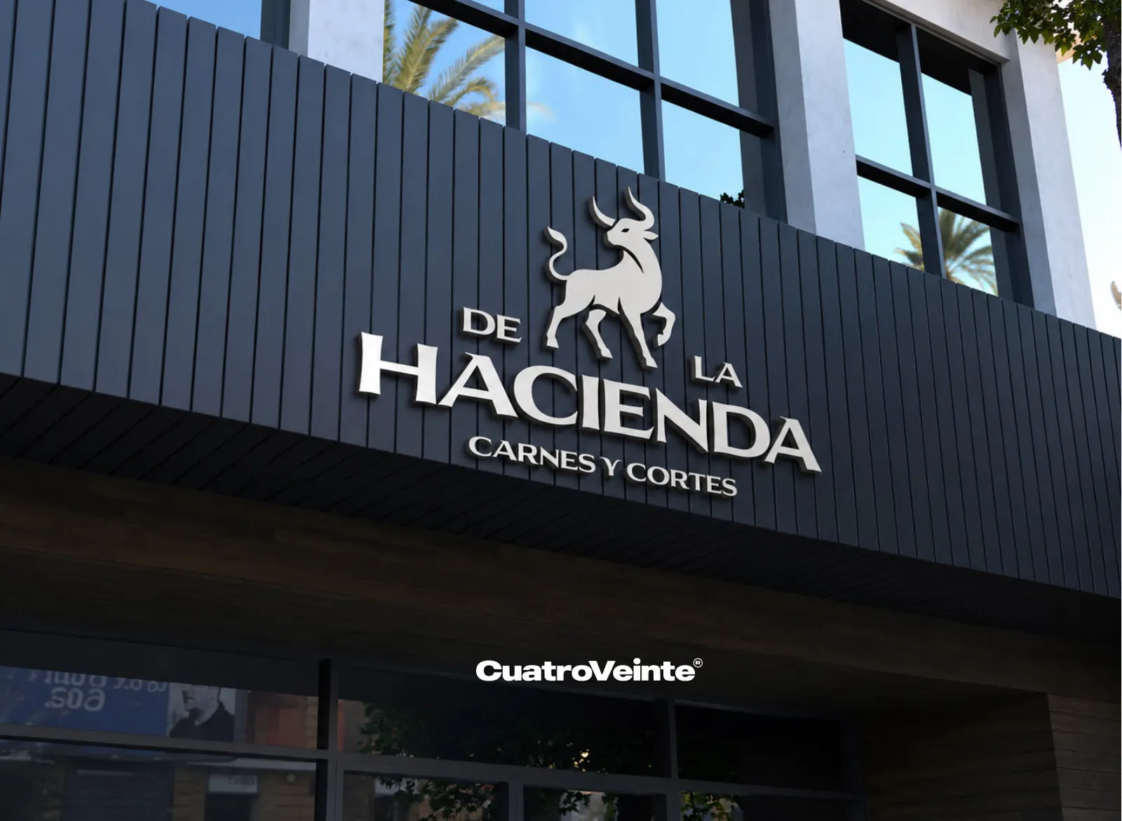 Fachada del local De La Hacienda